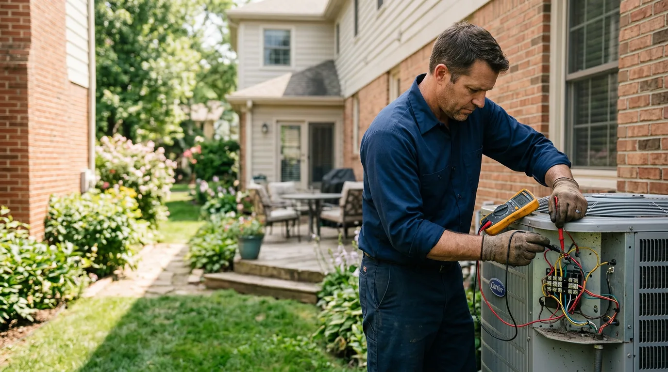 HVAC technician working near Jackson Springs, NC
